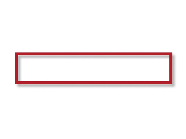 Magnetoplan Koszulka magnetyczna 319x52mm ramka czerwona 5szt 1131806