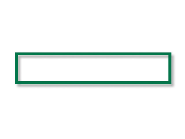Magnetoplan Koszulka magnetyczna 319x52mm ramka zielona 5szt 1131805