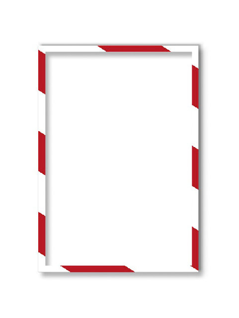 Magnetoplan Koszulka magnetyczna A3 ramka czerwono-biała 5szt 1131346