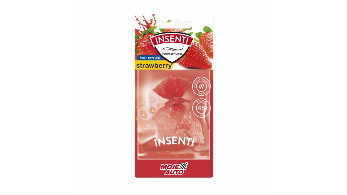Moje Auto Moje Auto Odświeżacz powietrza w woreczku Insenti Truskawka 20g Z0-6404