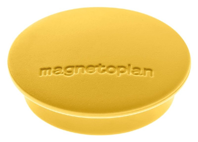 magnetoplan uchwytów magnetycznych Junior, 34 MM, 10 sztuk, żółty 02552