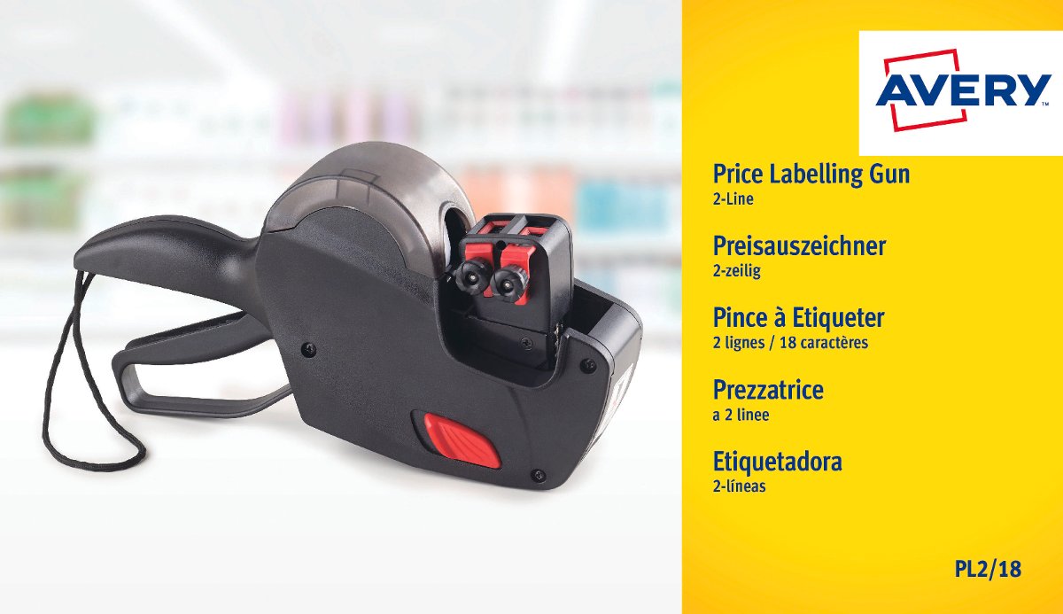 Avery zweckform zweckform Metkownica cenowa dwurzędowa PL2/18
