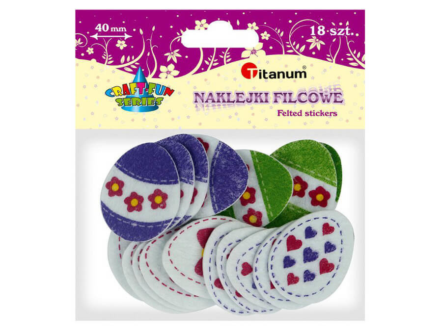 Hasta Naklejki piankowe Jajko 40mm 373216 Pbh Op18szt