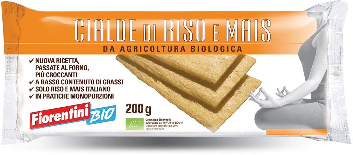 Fiorentini PIECZYWO CHRUPKIE RYŻOWO-KUKURYDZIANE BEZGLUTENOWE BIO 200G