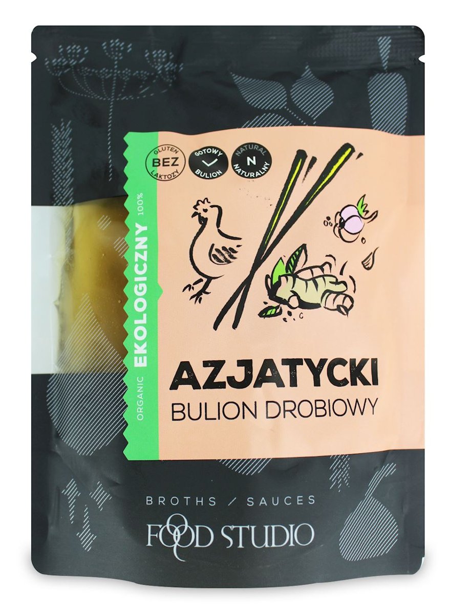 FOOD STUDIO (buliony w płynie) BULION AZJATYCKI W PŁYNIE BEZGLUTENOWY BIO 350 ml