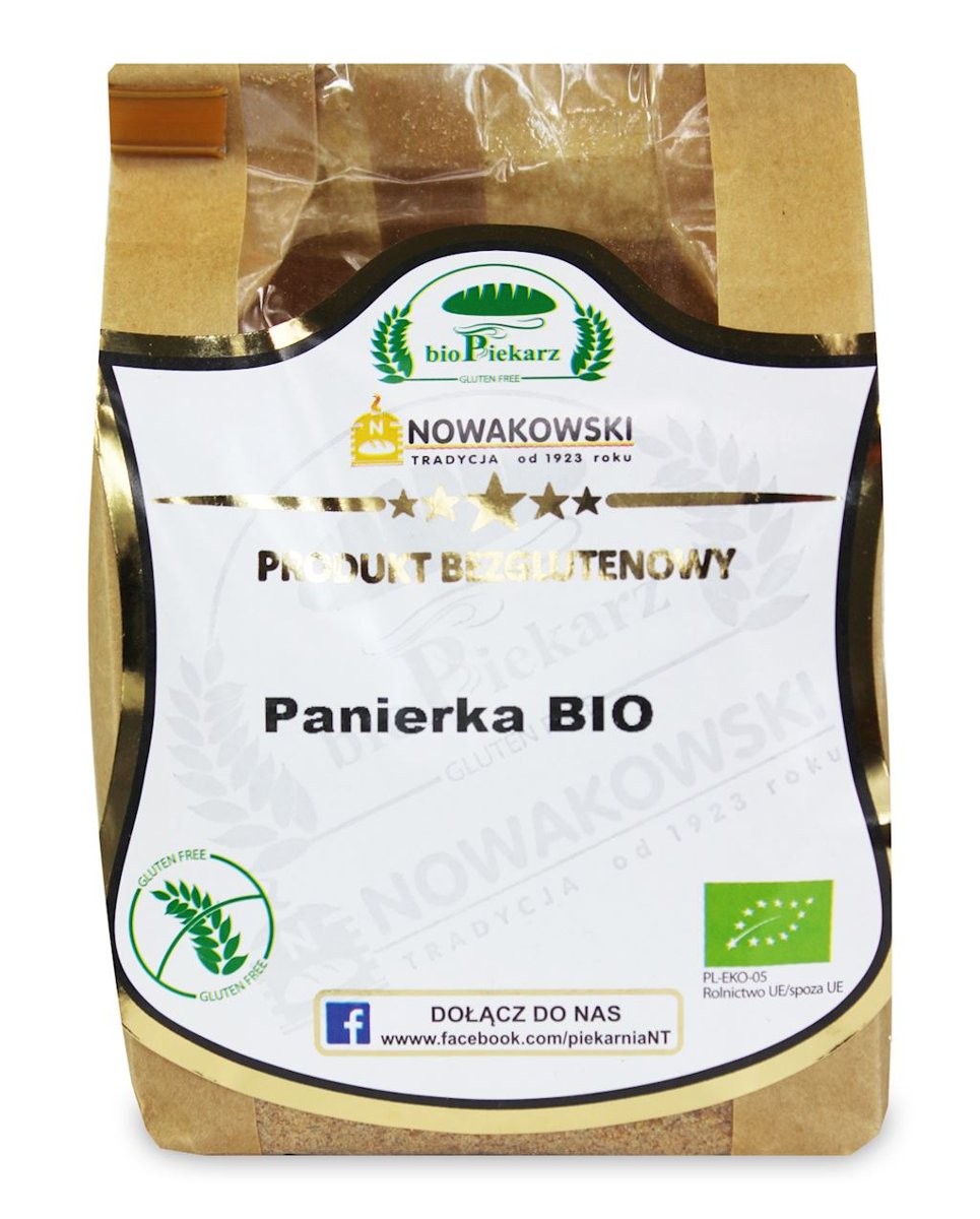 PANIERKA BEZGLUTENOWA BIO 300 g - BIOPIEKARZ NOWAKOWSKI TRADYCJA