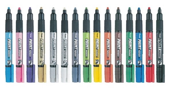 Pentel Marker Olejowy Okrągły Złoty Do Renowacji Liter MMP20-X