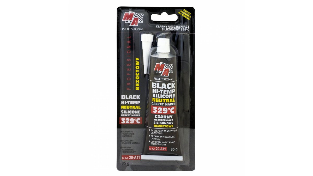 Uszczelniacz silikonowy MA Professional 329ST 85 g czarny