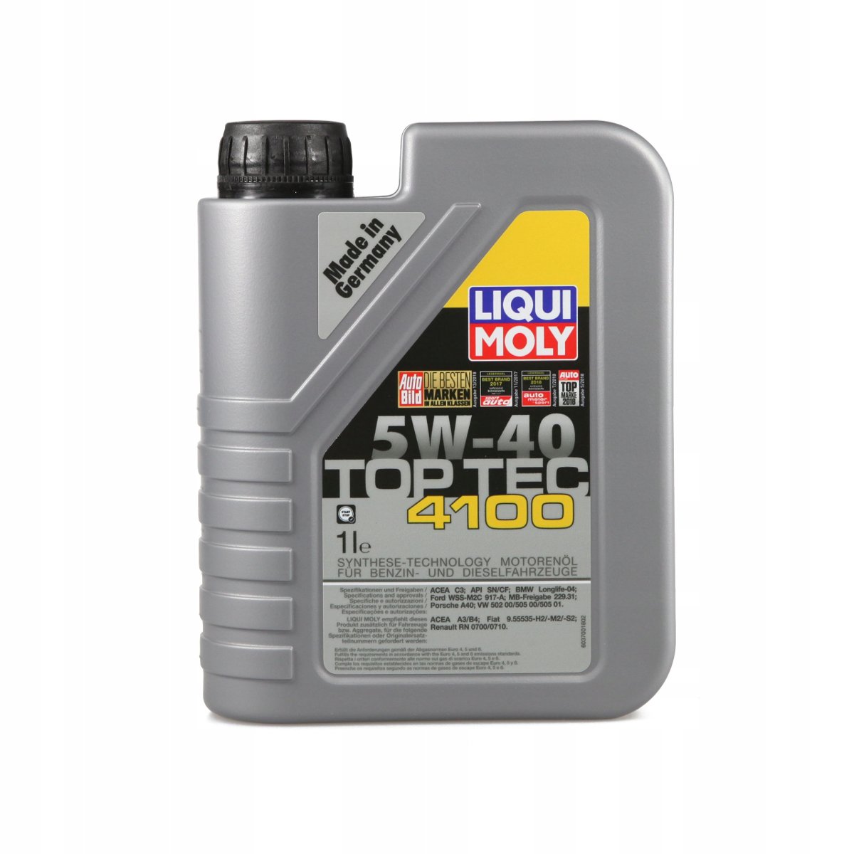 Olej silnikowy LIQUI MOLY MOLY TOP TEC 4100, 5W40, 1L