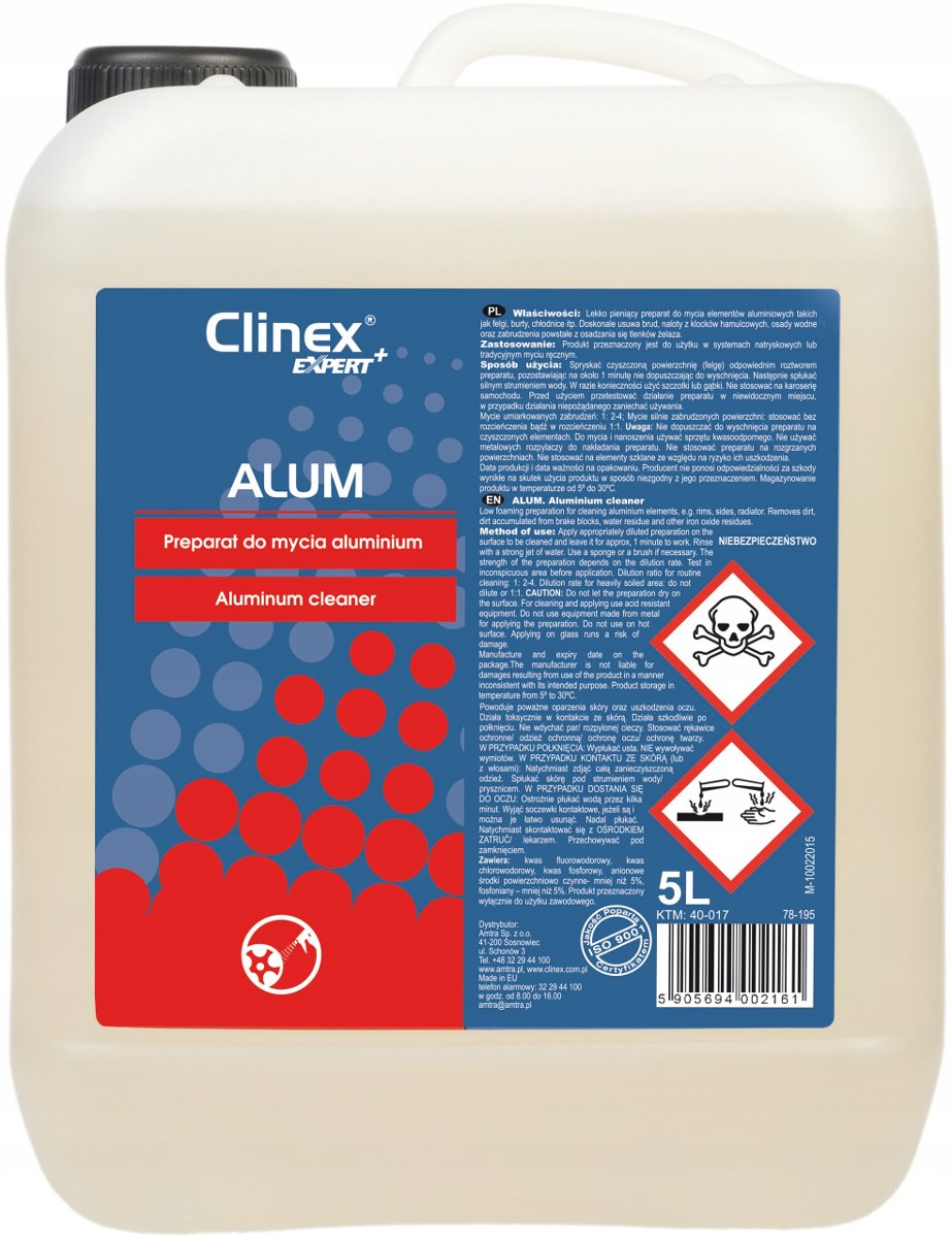 Clinex - Alum Koncentrat Do Mycia Felg 1:3 5L