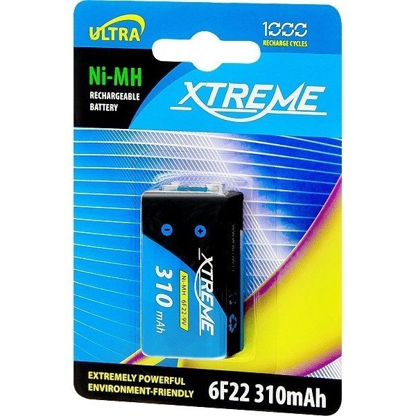 Xtreme akumulator 9V 310mAh 6F22 blister 82-605