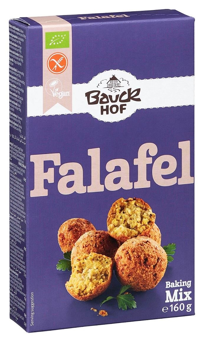 BAUCK HOF (mieszanki do wypieków MIESZANKA DO PRZYRZĄDZENIA FALAFELI BEZGLUTENOWA BIO 160 g - BAUCK HOF