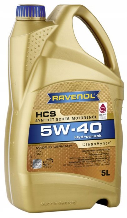RAVENOL HCS 5W40 CLEANSYNTO 5L