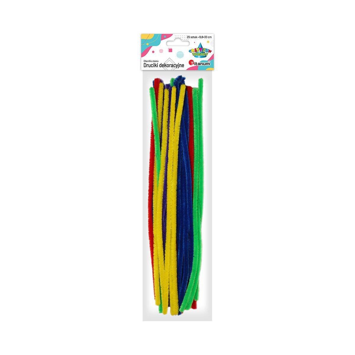 TITANUM Druciki TITANUM 0,8x30cm op.25 - mix 282817
