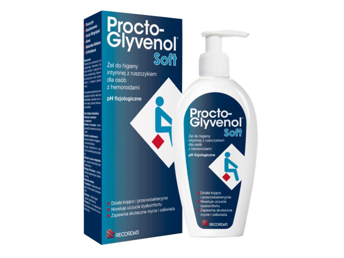RECORDATI POLSKA SP. Z O.O. Procto-Glyvenol Soft Żel  do Higieny Intymnej 180 ml