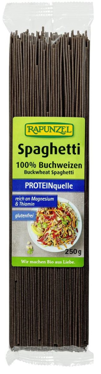 Rapunzel Dystrybutor: Bio Planet S.A., Wilkowa Wie MAKARON (GRYCZANY) SPAGHETTI BEZGLUTENOWY BIO 250 g -