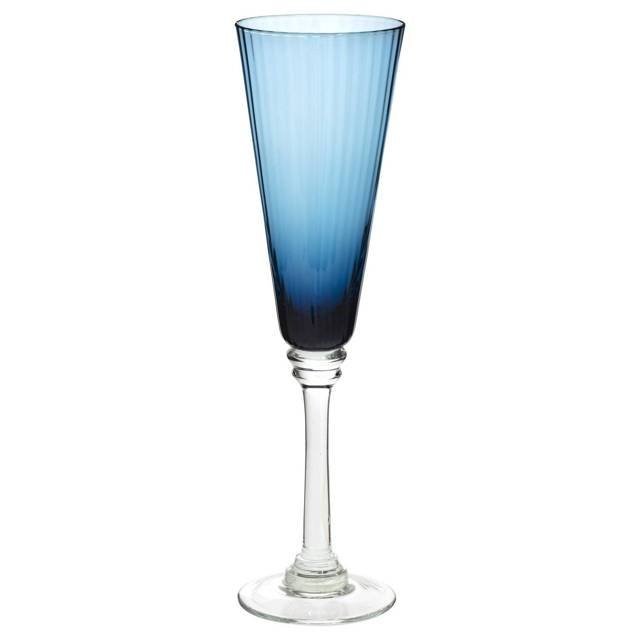 Kieliszek do szampana  VASCO  210 ml : Kolor - Niebieski
