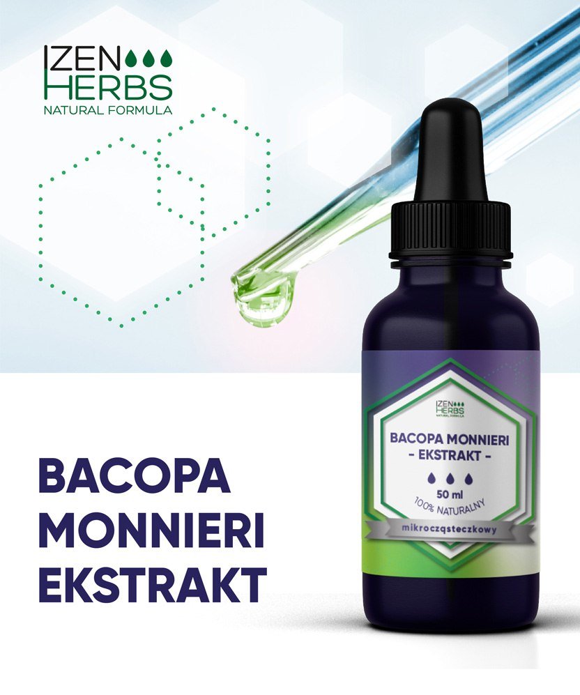Bacopa Monnieri Wyciąg Mikrocząsteczkowy 50 Ml, Organis