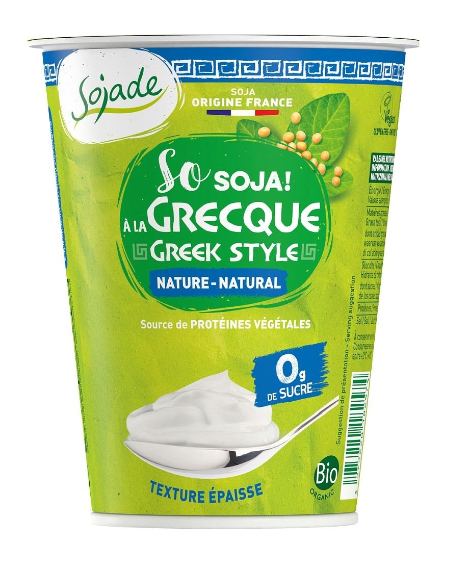 Sojade PRODUKT SOJOWY NATURALNY TYPU GRECKIEGO BEZGLUTENOWY BIO 400 g -