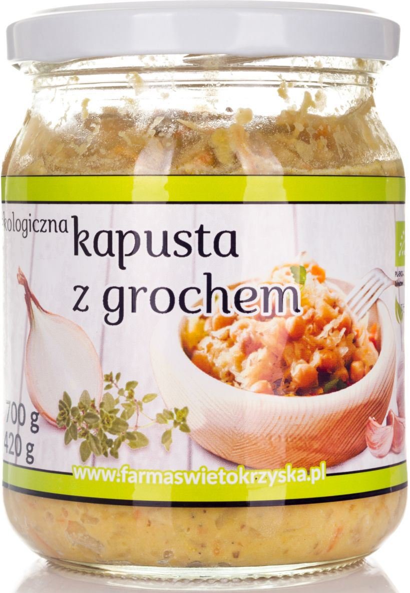 Farma Świętokrzyska KAPUSTA Z GROCHEM BEZGLUTENOWA BIO 420 g