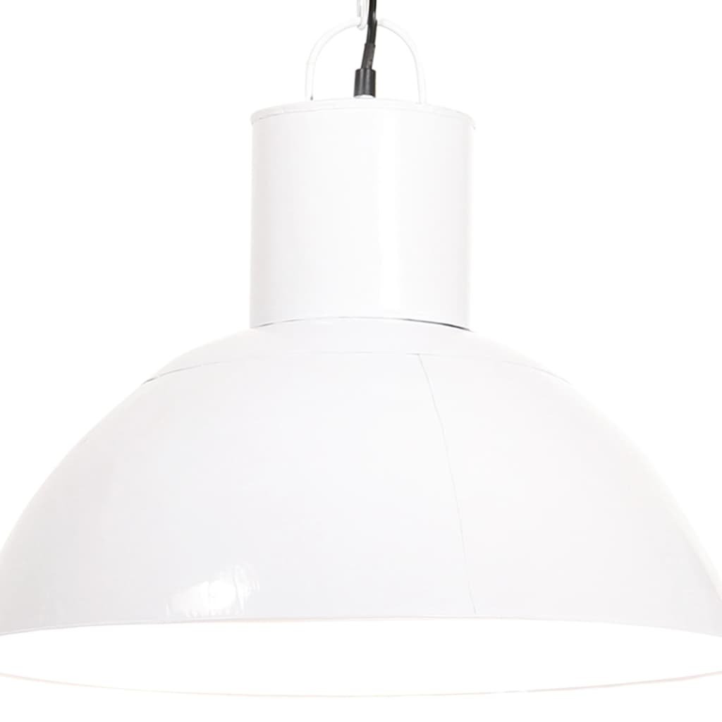VidaXL Lampa wisząca, 25 W, biała, okrągła, 48 cm, E27 320566