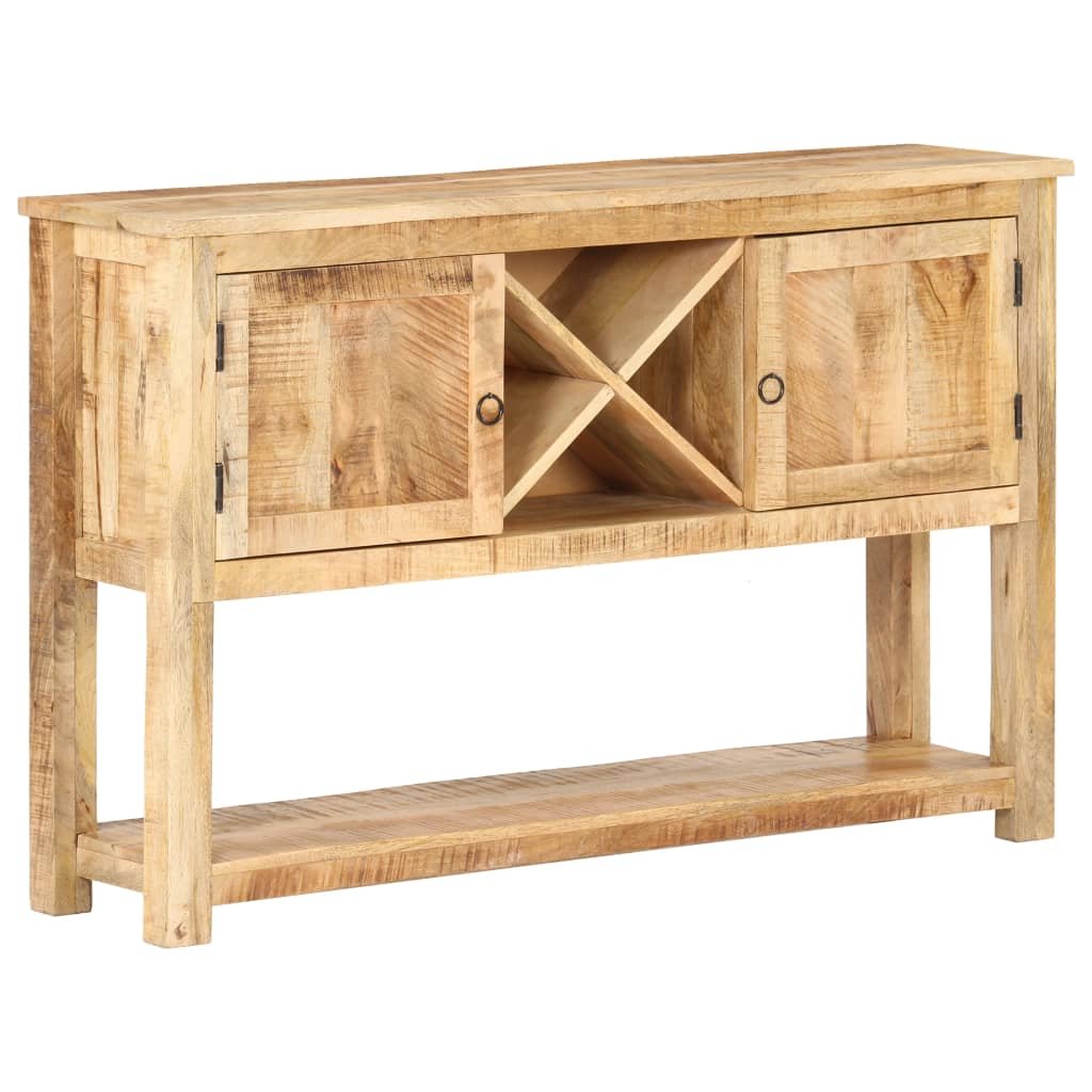vidaXL Komoda, 120x30x76 cm, surowe drewno mango 321788