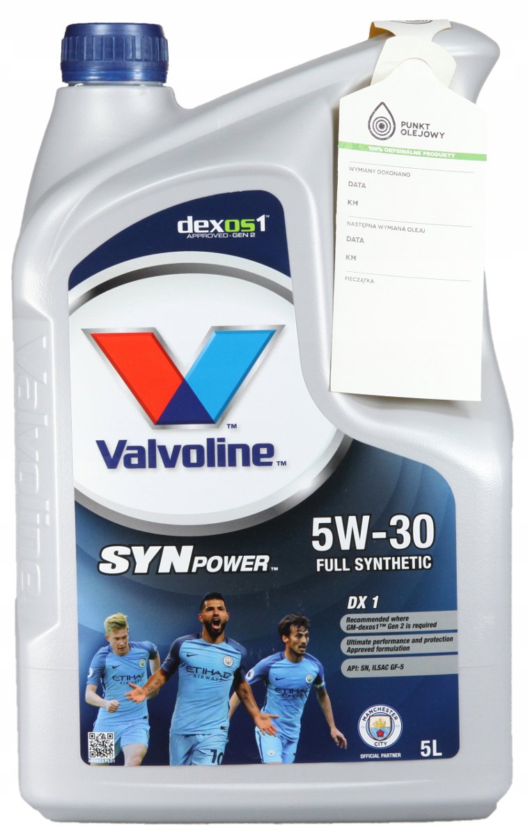 VALVOLINE SYNPOWER DX1 +  5W30  5L