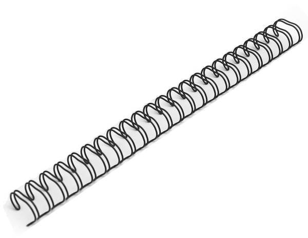 Argo Grzbiety do bindowania drutowe czarne, 14,3 mm, 100 sztuk