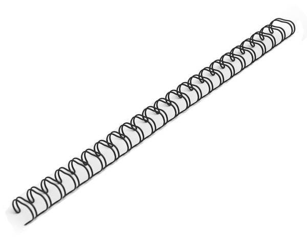 Argo Grzbiet Drutowy 6,4 mm Czarny 100 Szt.