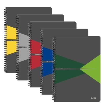 Leitz Kołonotatnik Office Card A5 w linie czerwony KZK1038