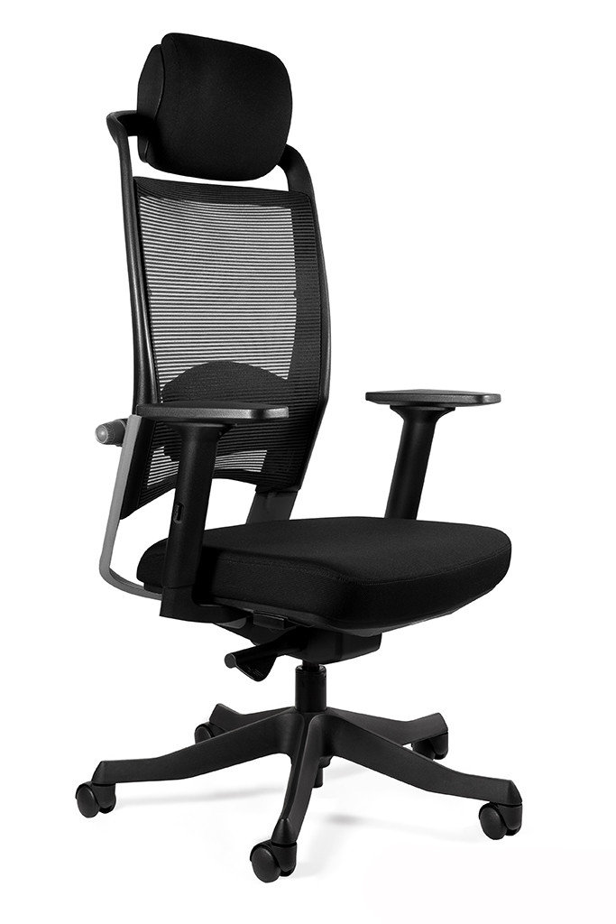 UniqueMeble Fotel biurowy, ergonomiczny, Fulkrum, czarny