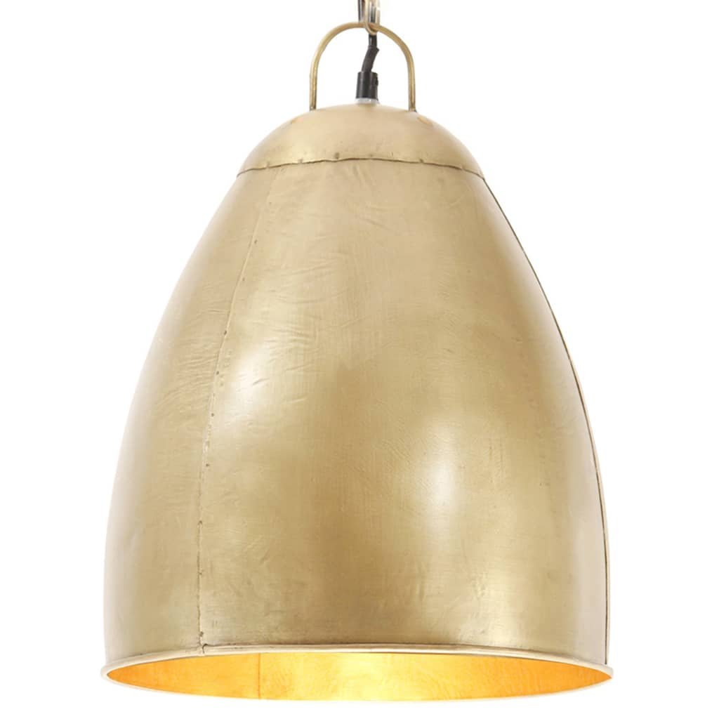 VidaXL Industrialna lampa wisząca, 25 W, mosiężna, okrągła, 32 cm, E27 320560