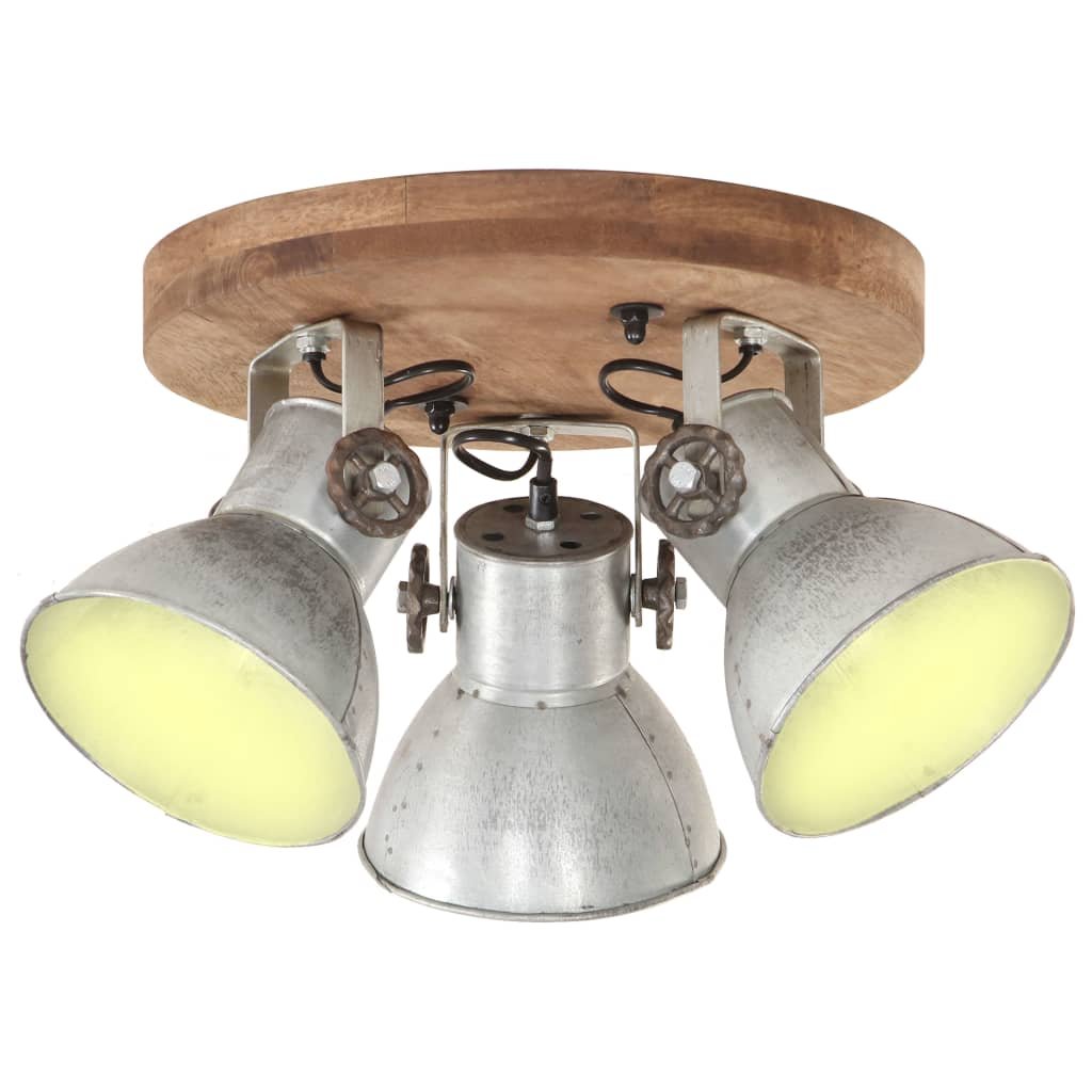 VidaXL Industrialna lampa wisząca, 25 W, srebrna, 42x27 cm, E27 320505  VidaXL