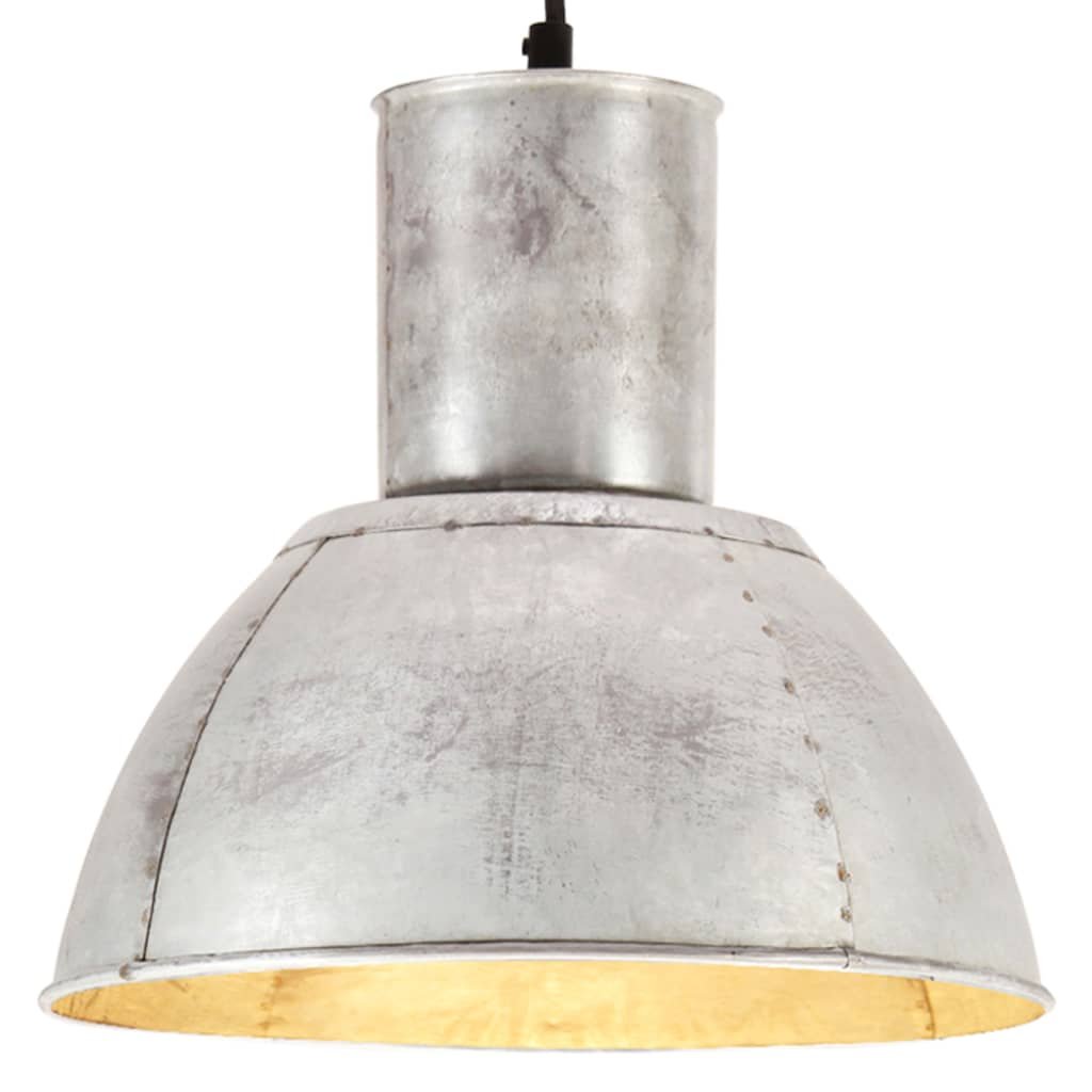 VidaXL Lampa wisząca, 25 W, kolor srebra, okrągła, 28,5 cm, E27 320567