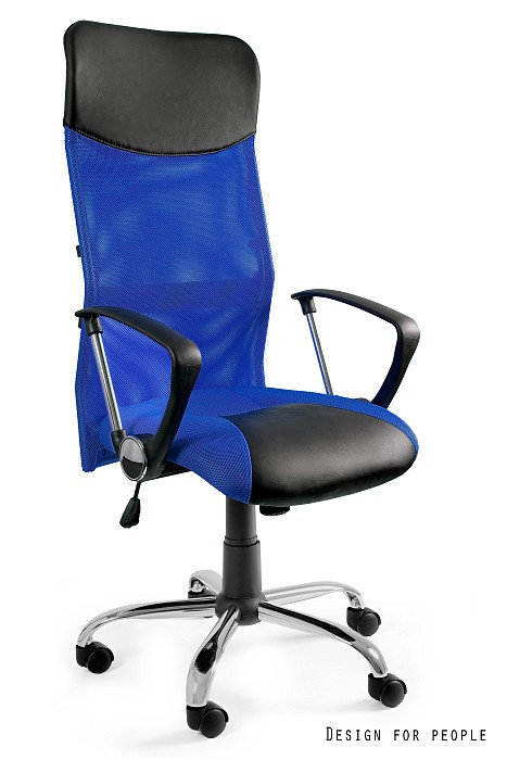 Fotel UNIQUE Viper, niebieski, 128x62x50 cm