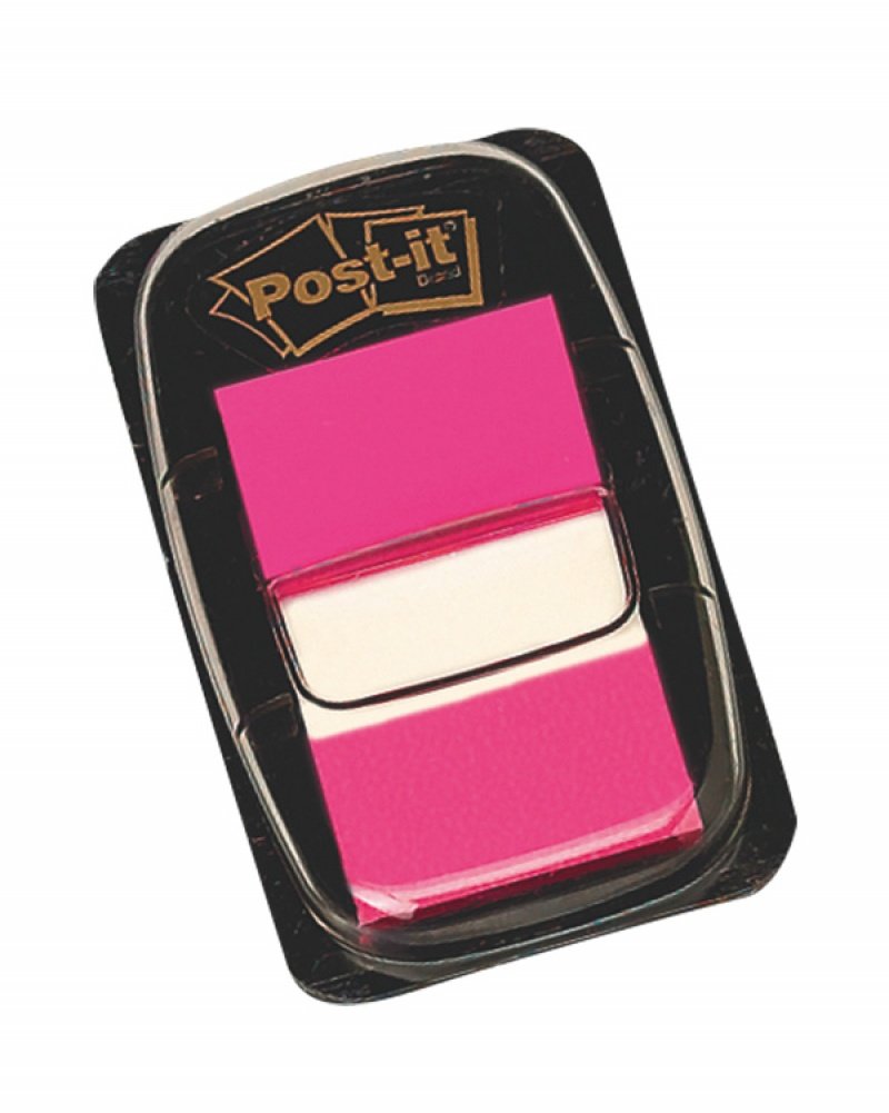 Zakładki Post-It 25 X 43 Mm 680-21 Jaskraworóżowe 50 Kartek