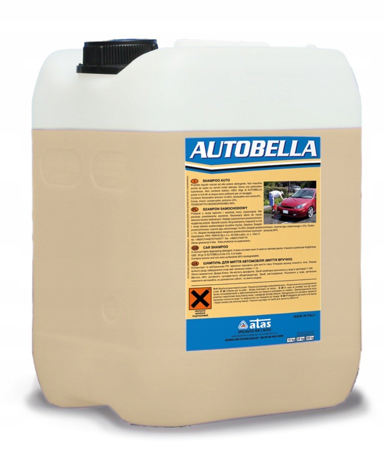 Plak Szampon Do Mycia Auta Bez Wosku Autobella 10L