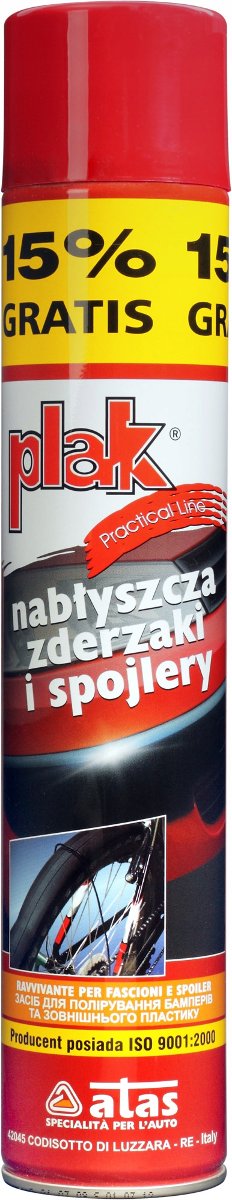 Atas DO NABŁYSZCZANIA ZDERZAKÓW I SPOJLERÓW PLAK 500ML