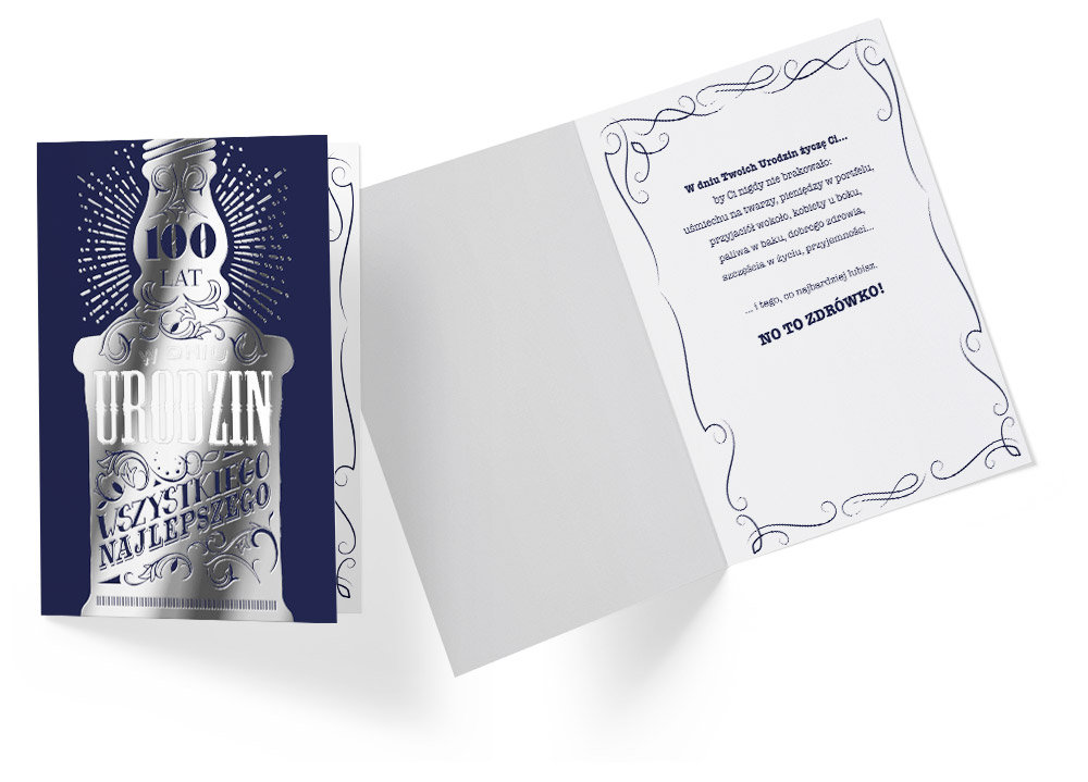 Kukartka Karnet PP-2170 Urodziny (butelka) - Kukartka