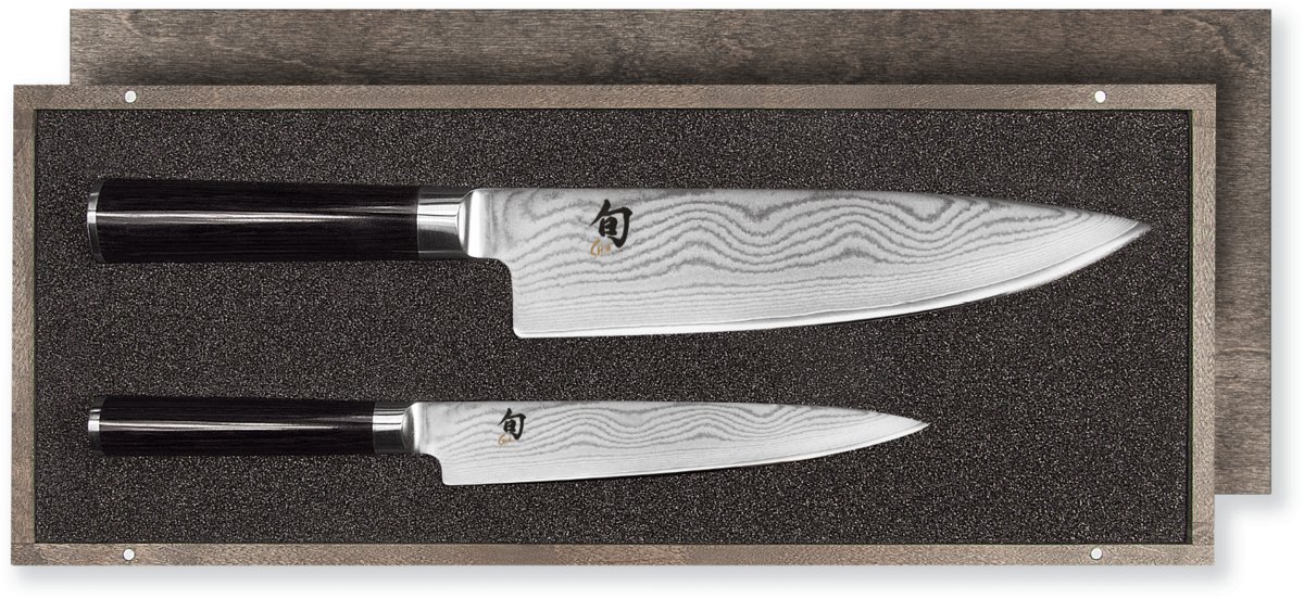 KAI Shun zestaw 2 noży w drewnianym etui DMS-220