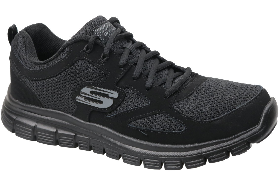 Skechers Męskie trampki Burns Agoura 52635-bkgy Low-Top, Czarny, 39 EU