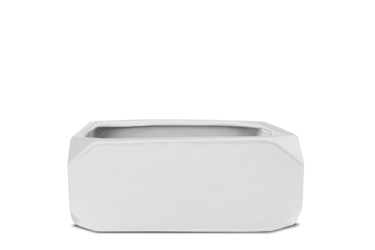 Misa dekoracyjna KONSIMO Apari, biały, 19,5x19,5x7 cm