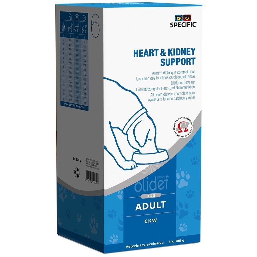 Specific Dechra CKW Heart and Kidney Support 6x300g karma dla psów dorosłych