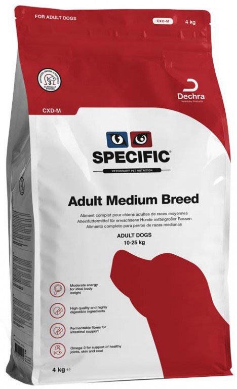 Karma sucha dla psa DECHRA Specific CXD-M Adult Medium Breed, 7 kg