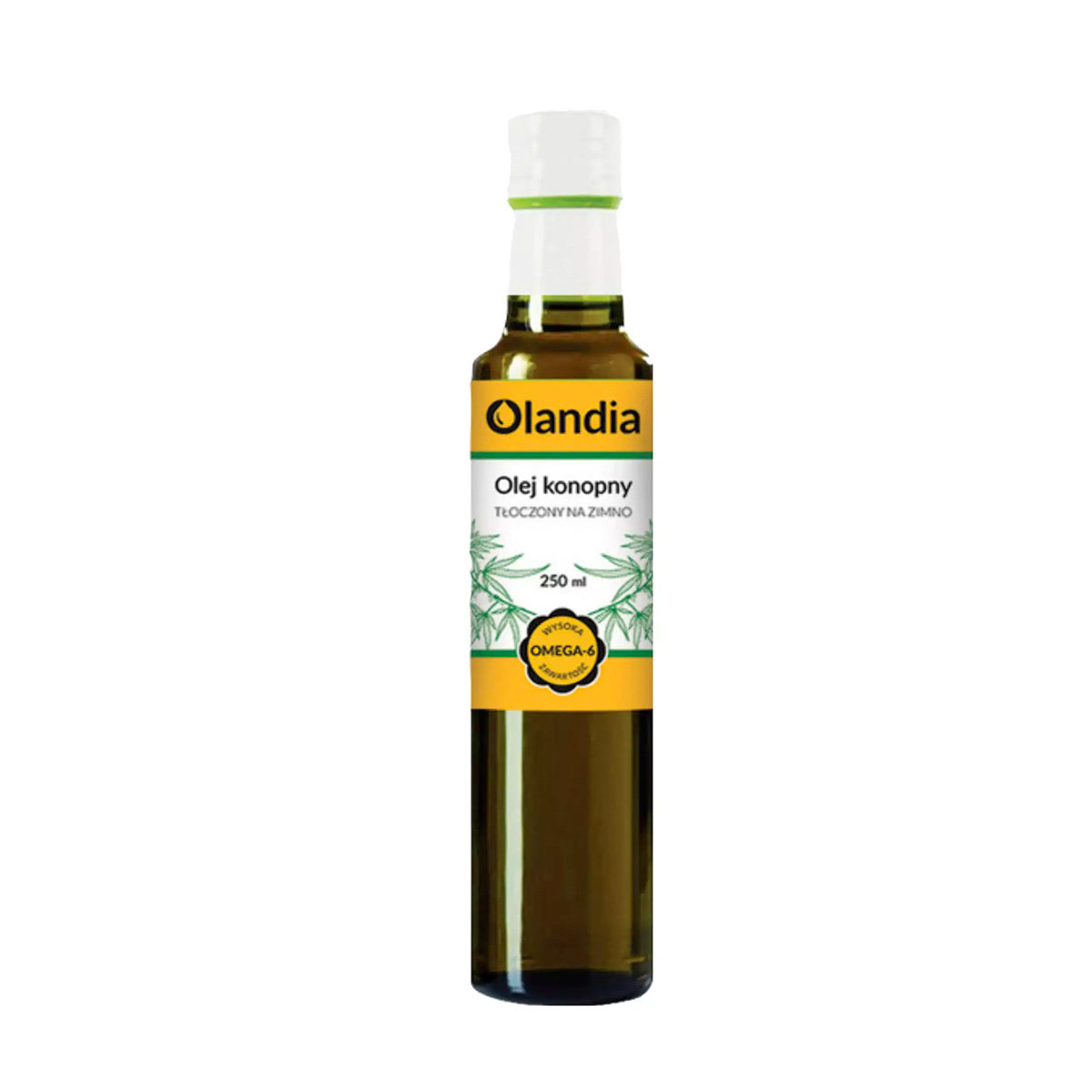Olandia Olej konopny Tłoczony na zimno 250 ml
