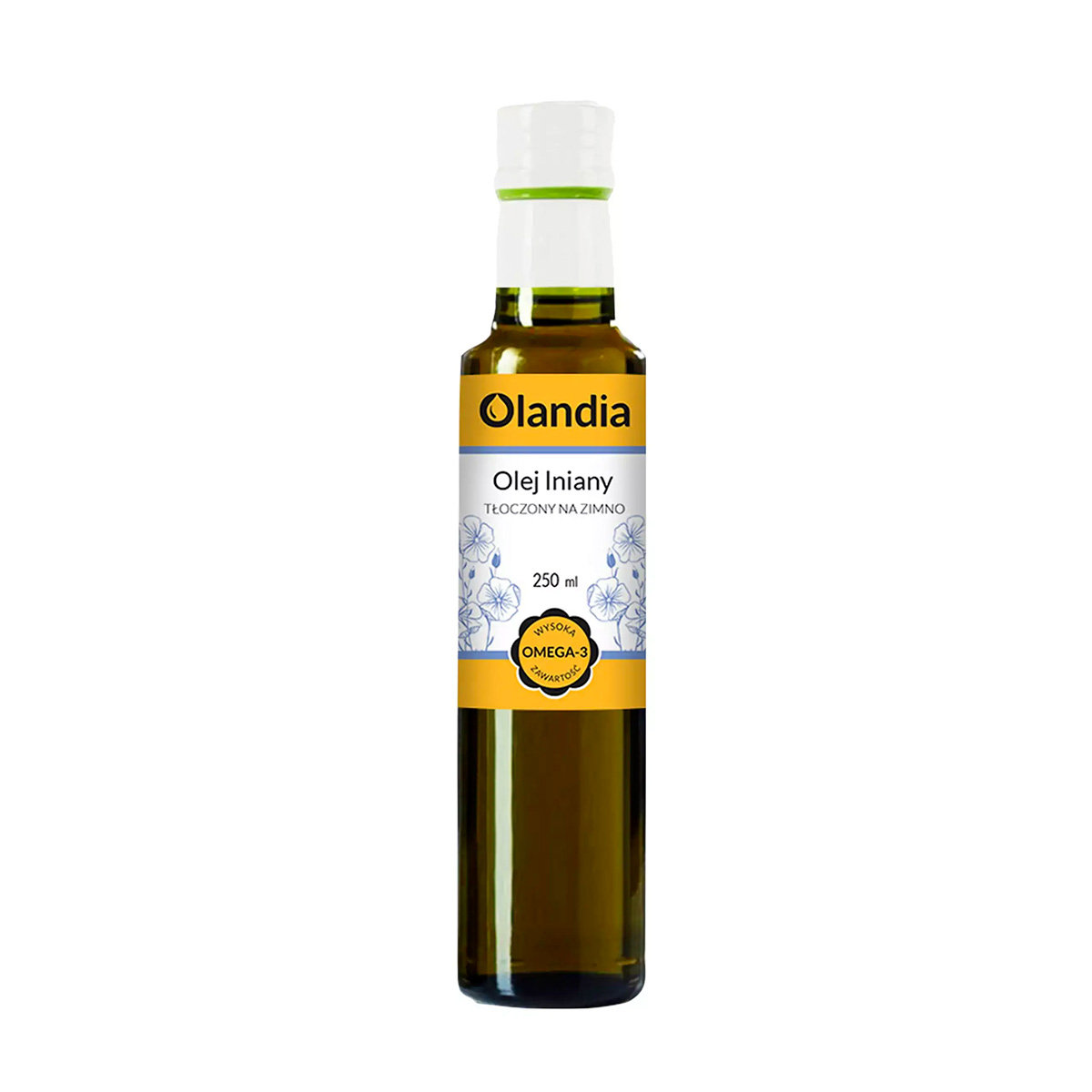 Olandia Olej konkonopny Tłoczony na zimno 250 ml
