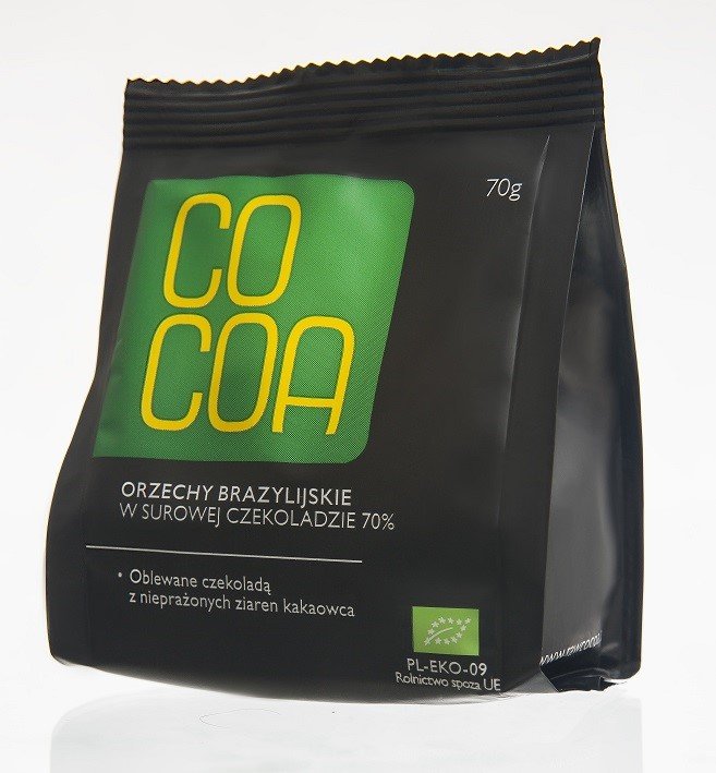 Surovital COCOA) ORZECHY BRAZYLIJSKIE W SUROWEJ CZEKOLADZIE 70G BIO - COCOA