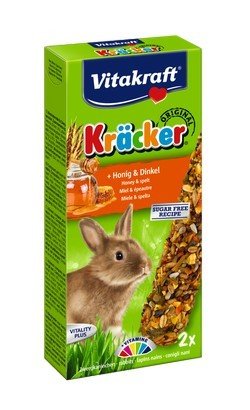 Vitakraft KRACKER 2szt d/królika miód/orkisz 112g