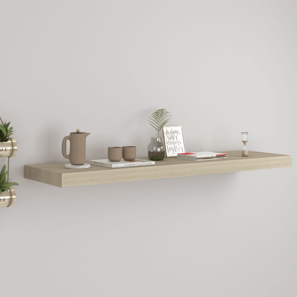 vidaXL vidaXL Półka ścienna, kolor dębowy, 90x23,5x3,8 cm, MDF