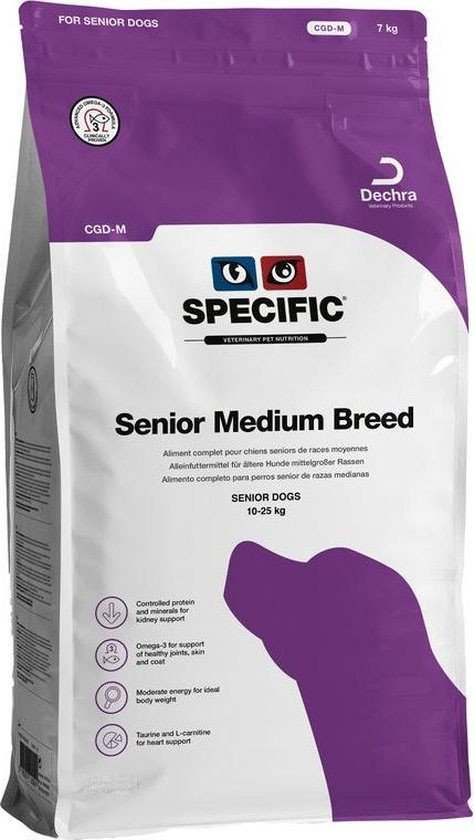 Karma sucha dla psa DECHRA Specific Cgd-M Senior Medium Breed, 12 kg